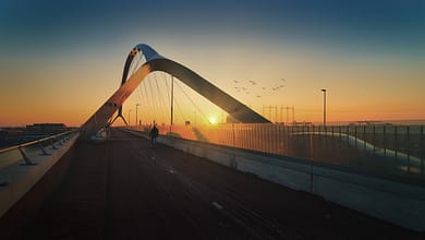 Nijmegen zur blauen Stunde