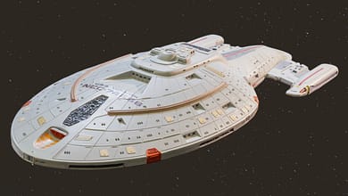 U.S.S. Voyager - Ansicht Backbordseite